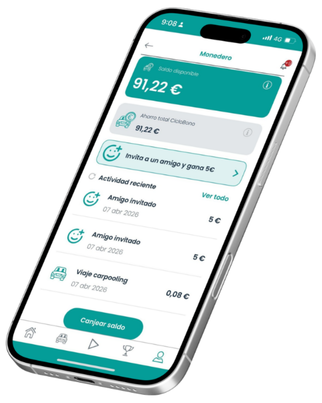 Ciclogreen mobile app